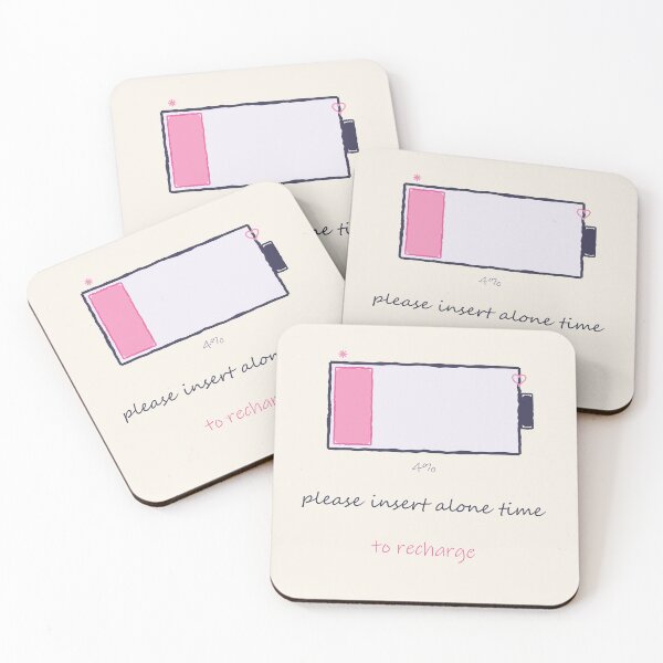 Item preview, Social Battery Low designed and sold by TheQuietZone.