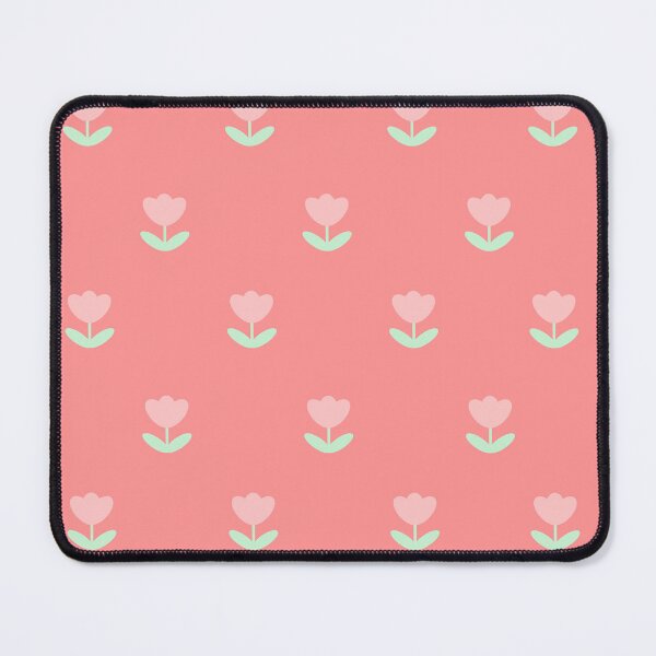 Item preview, Cute Pink Flower Seamless Pattern with Pastel Green Leaves designed and sold by MathuraPresent.