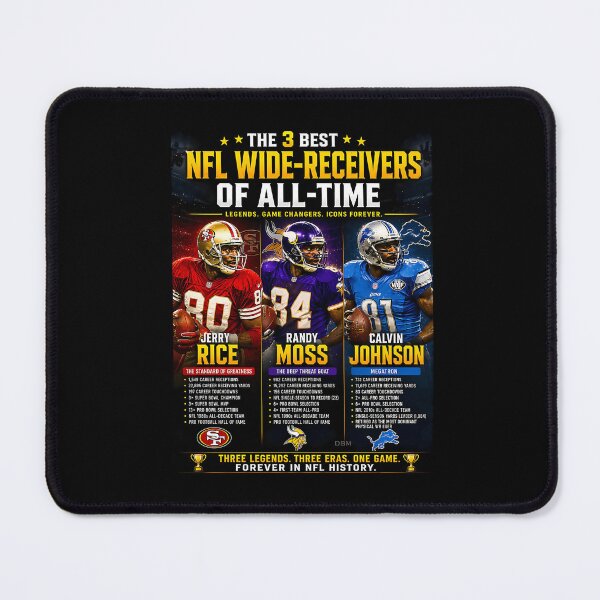 Item preview, Pro Football 3 Greatest Wide Receivers Of All Time designed and sold by AlyseAgee.