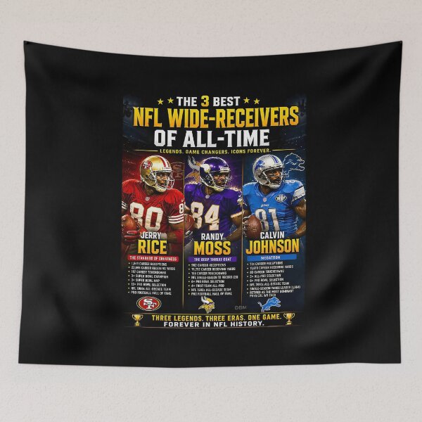 Item preview, Pro Football  3 Greatest Wide Receivers Of All Time designed and sold by AlyseAgee.