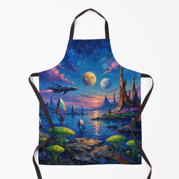 Item preview, Twin Moons Over Crystal Shores designed and sold by TinCatOutPost.