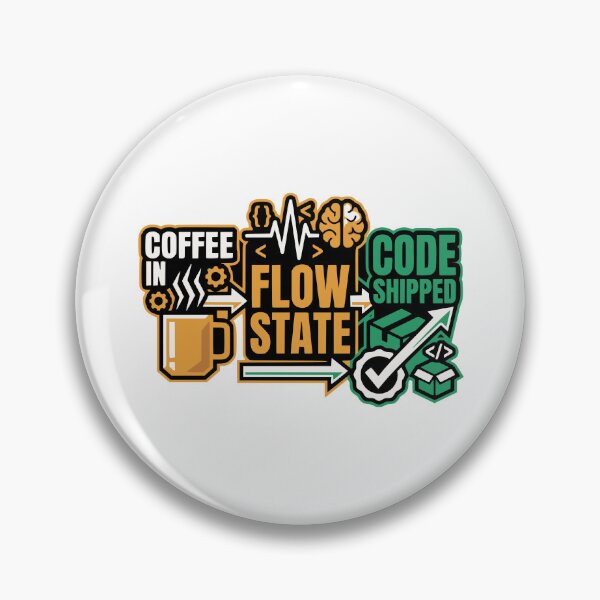 Item preview, Productivity Coffee Flow State Shipped Funny Gift designed and sold by Ixnor.