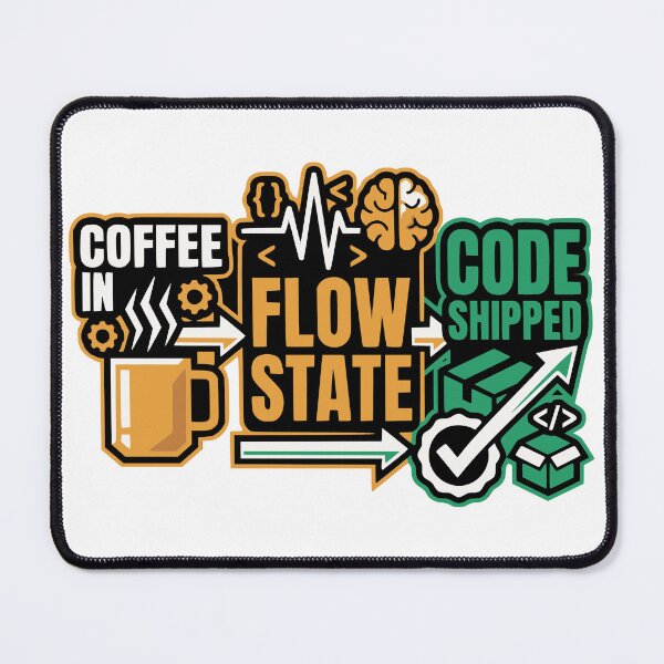 Item preview, Productivity Coffee Flow State Shipped Funny Gift designed and sold by Ixnor.