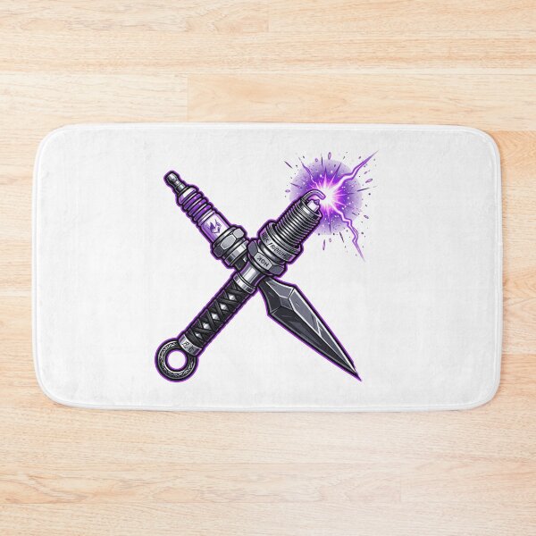 Item preview, JDM Ninja Kunai Dagger Spark Plug Electric Lightning Blade Mechanic Aesthetic designed and sold by mood-draftsman.