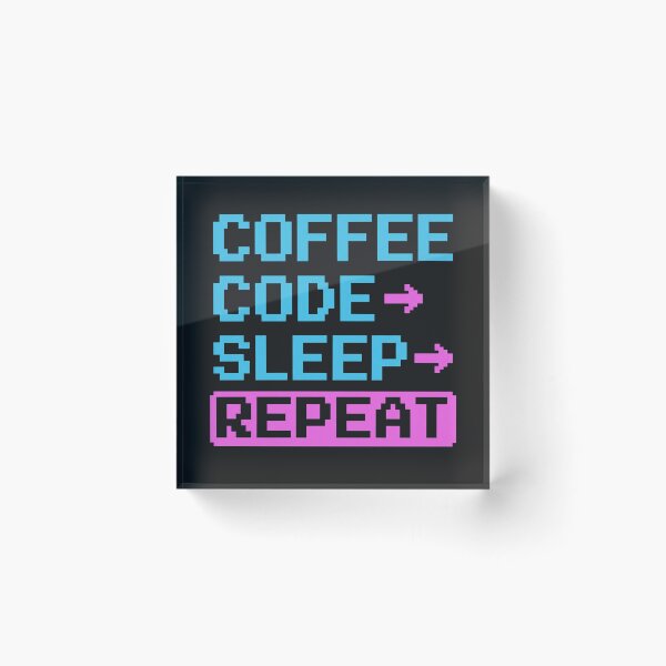 Item preview, Coffee Code Sleep Repeat Pixel Gamer designed and sold by Owcomm.
