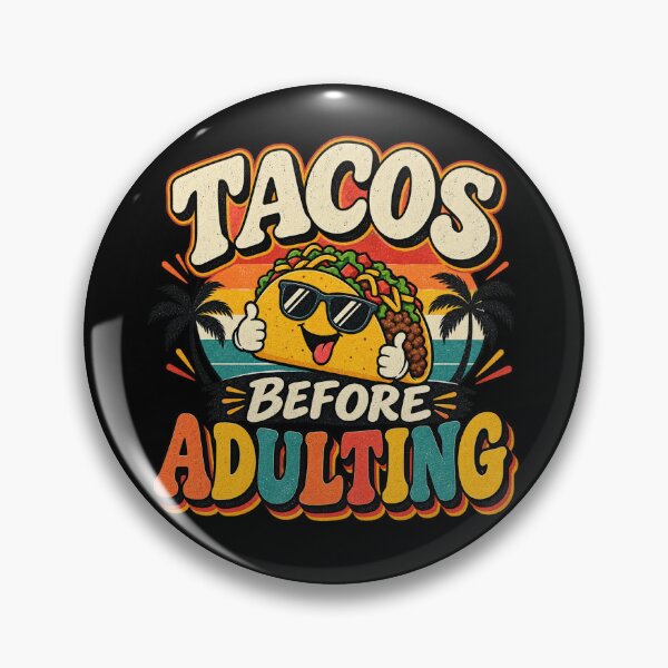 Item preview, Tacos Before Adulting Funny Retro Taco T-Shirt Vintage Food Lover Graphic designed and sold by Pastexchange.