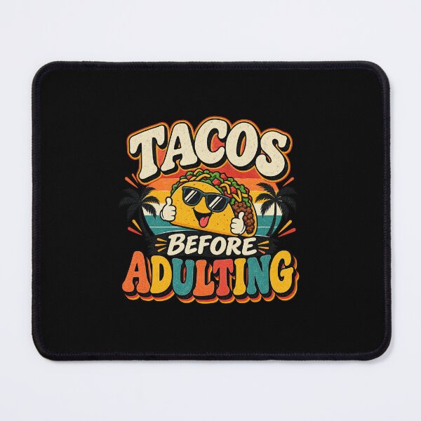 Item preview, Tacos Before Adulting Funny Retro Taco T-Shirt Vintage Food Lover Graphic designed and sold by Pastexchange.