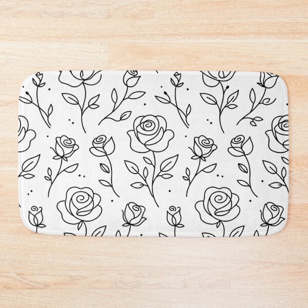 Item preview, Elegant Black and White Rose Pattern designed and sold by Owcomm.