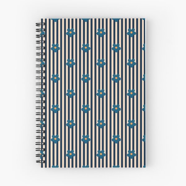 Item preview, Retro Striped Pattern Gift For Mom or Wife | Vintage Daisy Design Gift For Girls | Preppy Blue Flower Print Gift For Students | Indie Vertical Stripe Pattern Gift For Best Friend designed and sold by VivaFy.