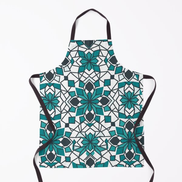 Item preview, Geometric Teal Floral Mosaic Seamless Pattern designed and sold by Owcomm.