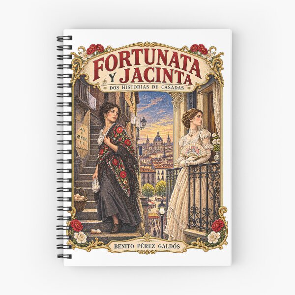 Item preview, Fortunata y Jacinta – Galdós Madrid Literary Poster designed and sold by Past in Threads.