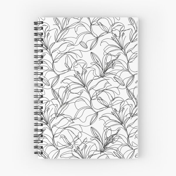 Item preview, Elegant Continuous Line Floral Lily Pattern designed and sold by Owcomm.