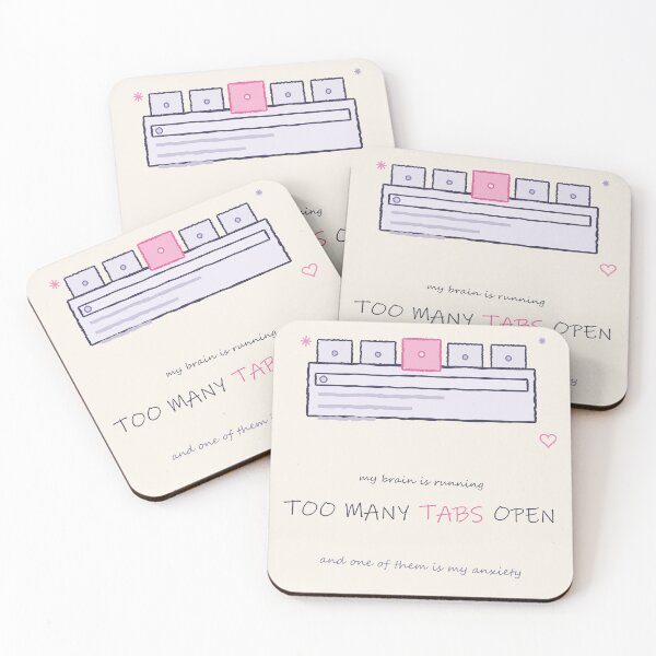 Item preview, Too Many Tabs Open designed and sold by TheQuietZone.