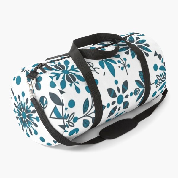 Item preview, Blue Scandinavian Folk Art Floral Pattern designed and sold by Owcomm.