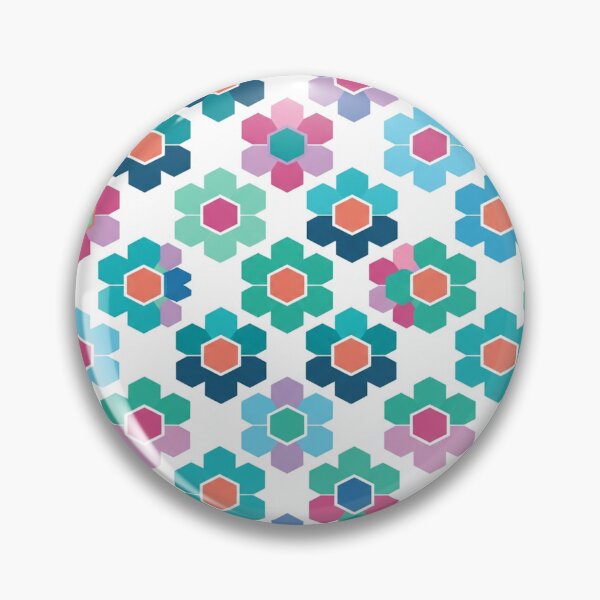 Item preview, Colorful Geometric Floral Hexagon Repeating Pattern designed and sold by Owcomm.