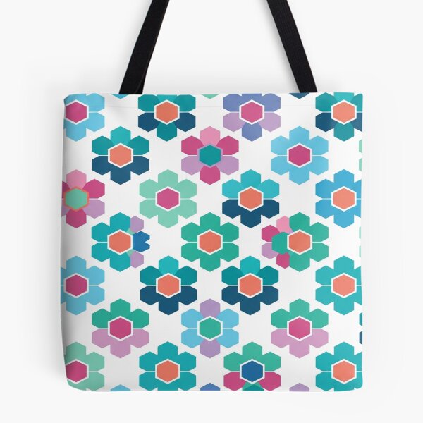 Item preview, Colorful Geometric Floral Hexagon Repeating Pattern designed and sold by Owcomm.