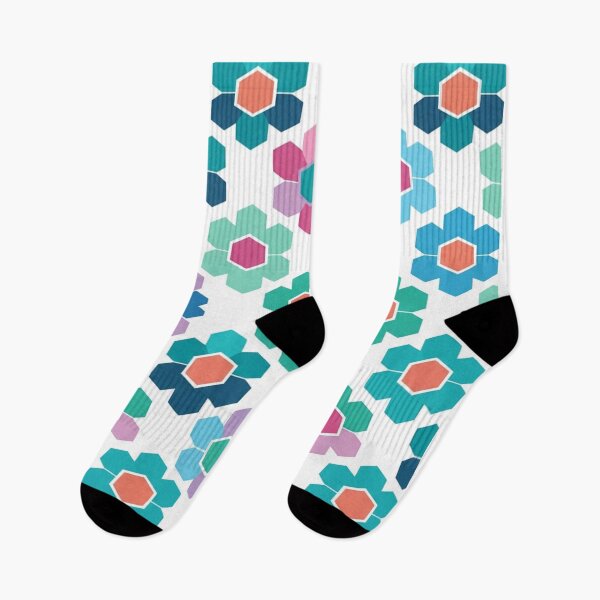 Item preview, Colorful Geometric Floral Hexagon Repeating Pattern designed and sold by Owcomm.