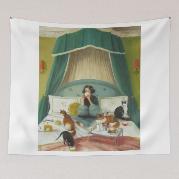 Item preview, Janet Hill – Vintage Whimsical Woman in an Enchanted Garden designed and sold by graydaysr.