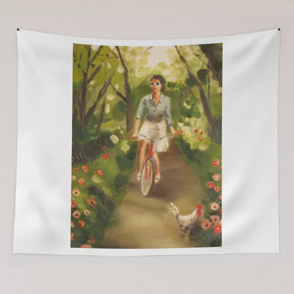 Item preview, Janet Hill – Vintage Whimsical Woman in an Enchanted Garden designed and sold by graydaysr.