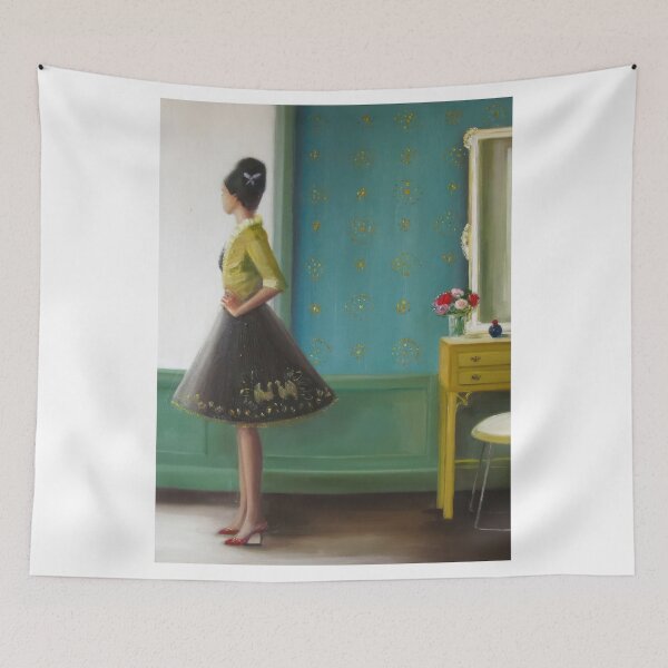 Item preview, Janet Hill – Vintage Whimsical Woman in an Enchanted Garden designed and sold by graydaysr.