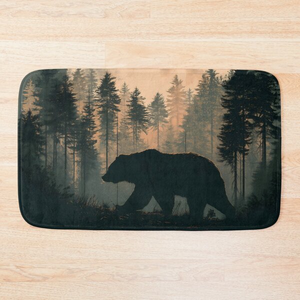 Item preview, Moonlit Bear in the Wilderness designed and sold by ClubVacay.