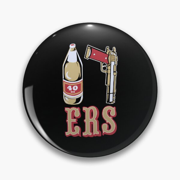 Item preview, Cool Mens Black 49Ers 40 Oz 9Mm Gold Gun designed and sold by AlyseAgee.