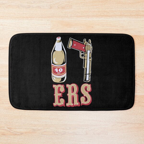 Item preview, Cool Mens Black 49Ers 40 Oz 9Mm Gold Gun designed and sold by AlyseAgee.