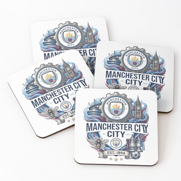 Item preview, Vintage Manchester City Football Club Crest Art designed and sold by annaarthk.