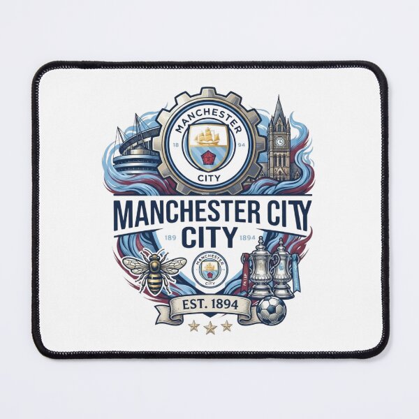 Item preview, Vintage Manchester City Football Club Crest Art designed and sold by annaarthk.