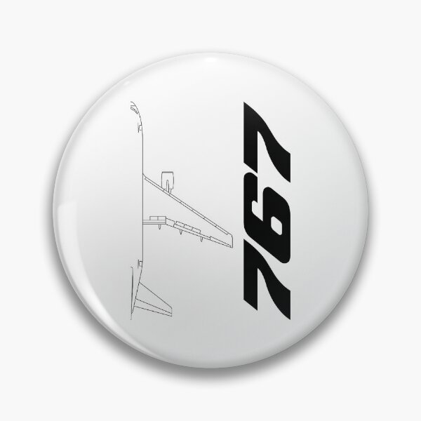 Item preview, 767 Commercial Jetliner Technical Blueprint (Black Edition) designed and sold by Magazine Combate.