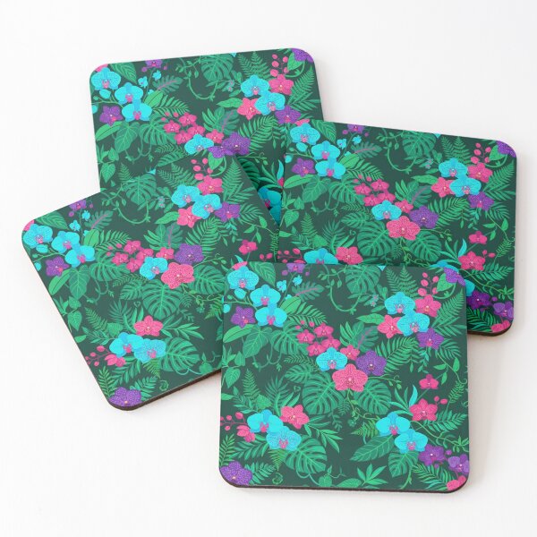 Item preview, Tropical Orchid Jungle Seamless Pattern Botanical Illustration designed and sold by Owcomm.