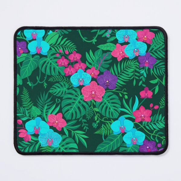 Item preview, Tropical Orchid Jungle Seamless Pattern Botanical Illustration designed and sold by Owcomm.