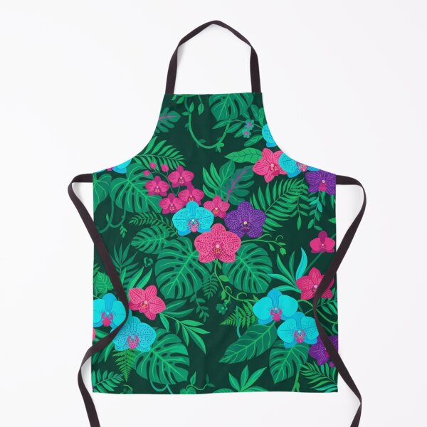 Item preview, Tropical Orchid Jungle Seamless Pattern Botanical Illustration designed and sold by Owcomm.