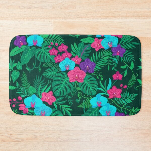 Item preview, Tropical Orchid Jungle Seamless Pattern Botanical Illustration designed and sold by Owcomm.