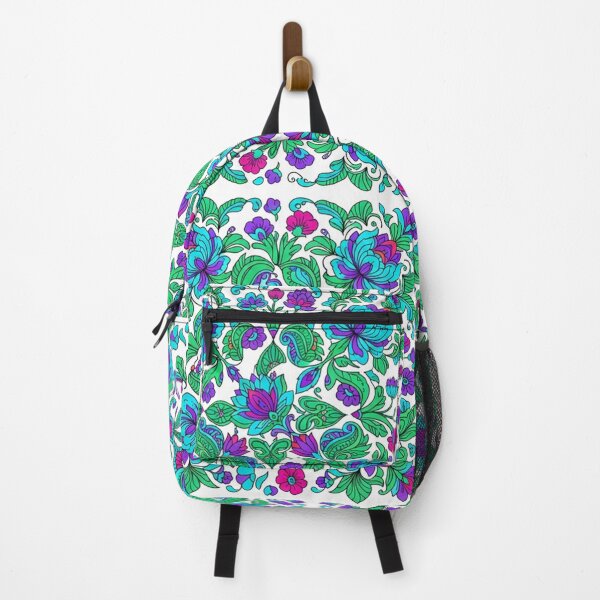 Item preview, Vibrant Blue And Magenta Floral Pattern designed and sold by Owcomm.
