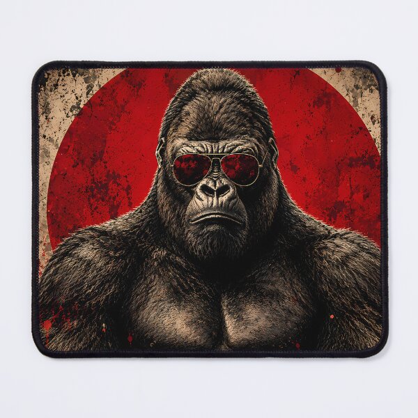 Item preview, Gorilla Aviator Sunglasses Grunge Art designed and sold by RkskArt.