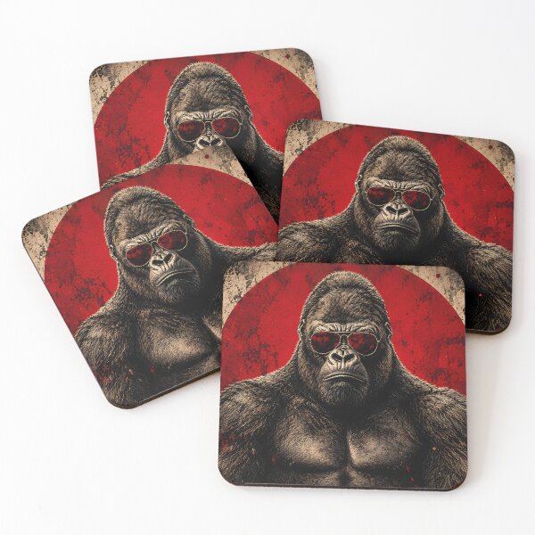 Item preview, Gorilla Aviator Sunglasses Grunge Art designed and sold by RkskArt.