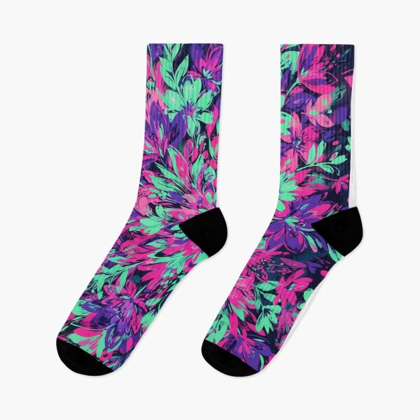 Item preview, Vibrant Neon Floral Mandala Pattern designed and sold by Owcomm.