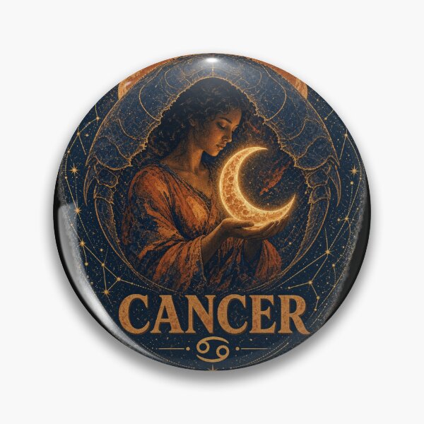 Item preview, Cancer Zodiac Moon Child Vintage Astrology Design designed and sold by Cary-s.