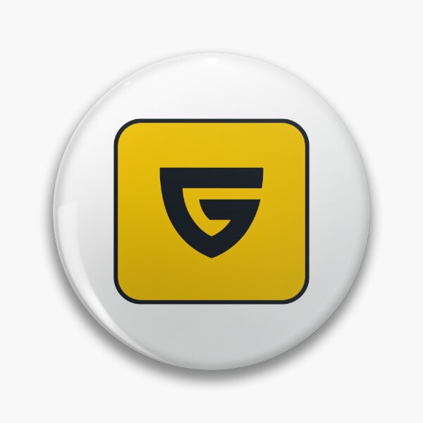 Item preview, Guilded Gaming Shield Icon Yellow & Black Badge designed and sold by Yoshie Yoshie.