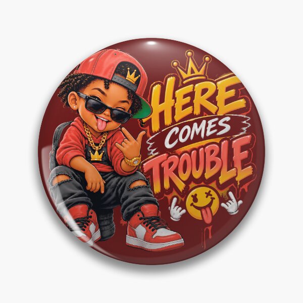Item preview, Here Comes Trouble | Urban Swag & Streetwear Graffiti designed and sold by digitalbob60.