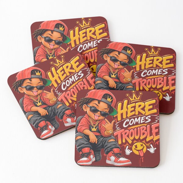 Item preview, Here Comes Trouble | Urban Swag & Streetwear Graffiti designed and sold by digitalbob60.