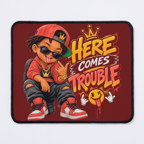 Item preview, Here Comes Trouble | Urban Swag & Streetwear Graffiti designed and sold by digitalbob60.