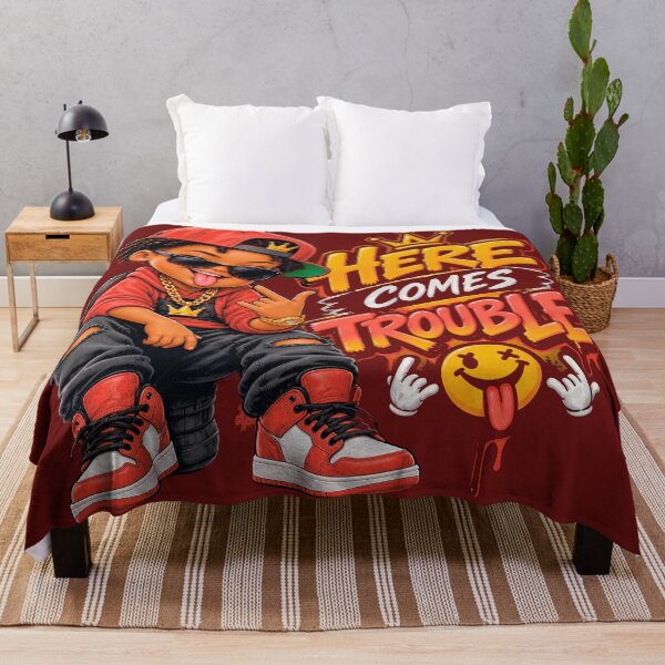 Item preview, Here Comes Trouble | Urban Swag & Streetwear Graffiti designed and sold by digitalbob60.