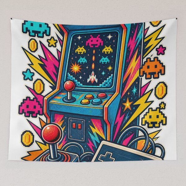 Item preview, Retro Gamers Arcade  designed and sold by FloramoonArt.