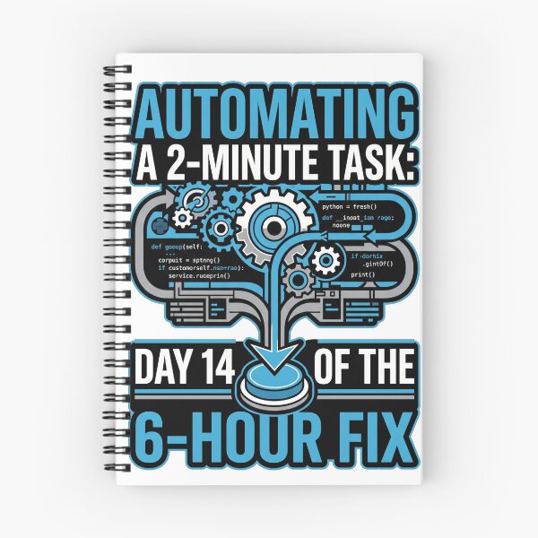 Item preview, Automating A 2 Minute Task Funny Developer Gift designed and sold by Ixnor.