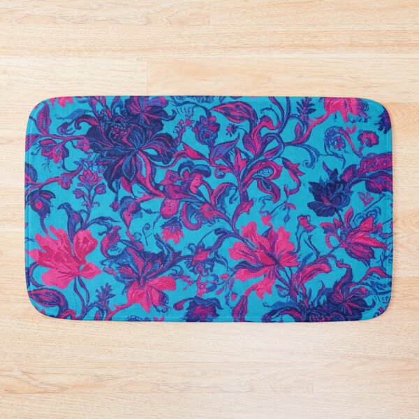 Item preview, Vibrant Blue and Pink Floral Pattern designed and sold by Owcomm.