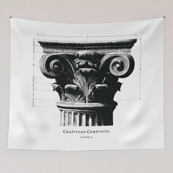 Item preview, Chapiteau Composite with Drafting Lines designed and sold by Artcop's T-Shirt Emporium.