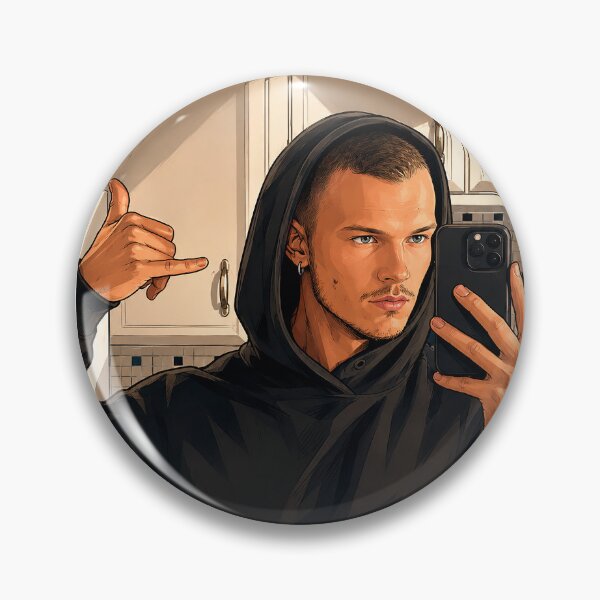 Item preview, Connor Storrie from Heated Rivalry with a shaved head (fan art) designed and sold by PopCultureAndStuff.