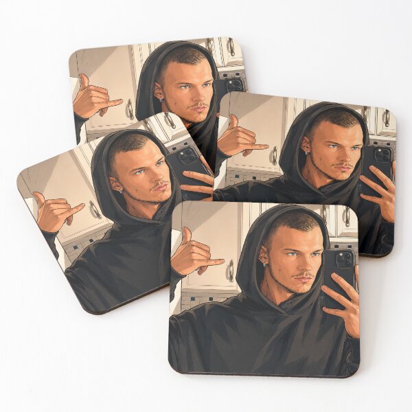 Item preview, Connor Storrie from Heated Rivalry with a shaved head (fan art) designed and sold by PopCultureAndStuff.